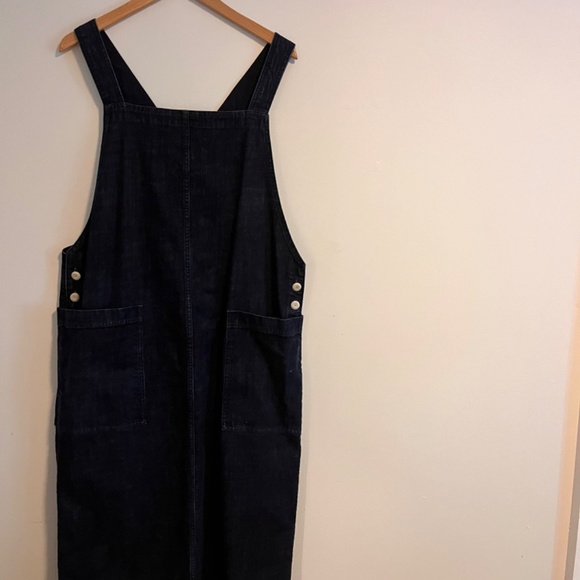 Toast UK Indigo Denim Pinafore Size 14 - Picture 2 of 5